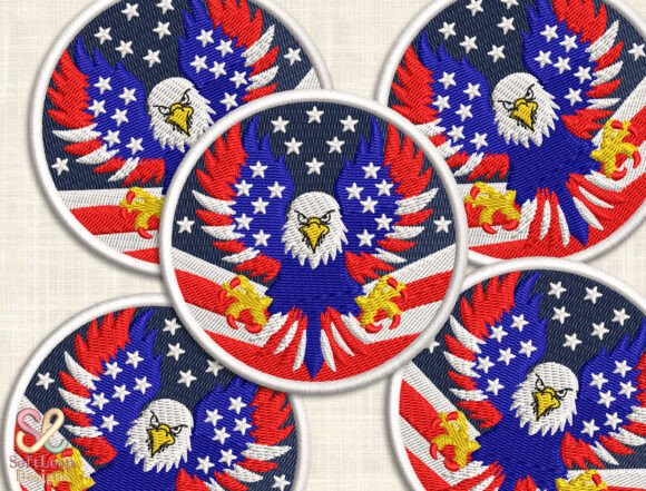 AMERICAN FLAG EAGLE Patch Embroidery Review