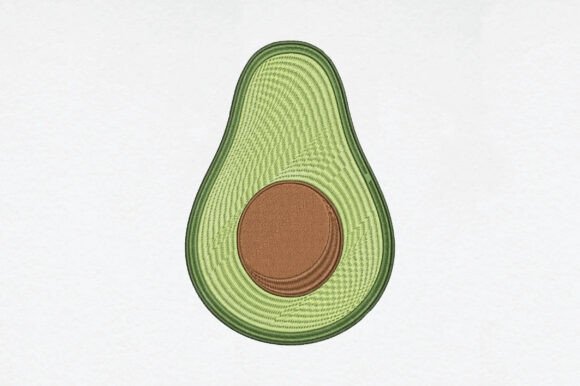 Avocado Embroidery: A Fresh Design for Modern Crafters