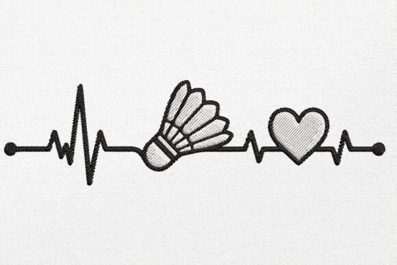 Badminton Heartbeat Life Embroidery: A Designer’s Review for Business Branding