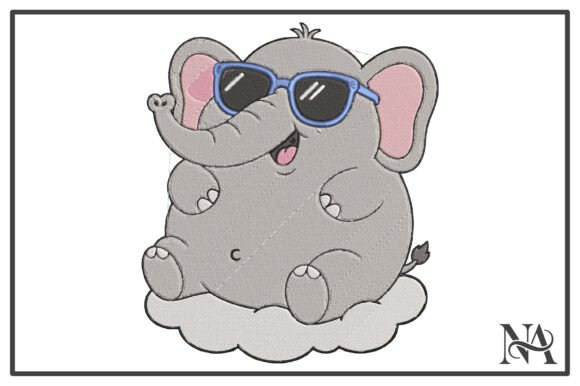Cool Baby Elephant Cloud Embroidery Review