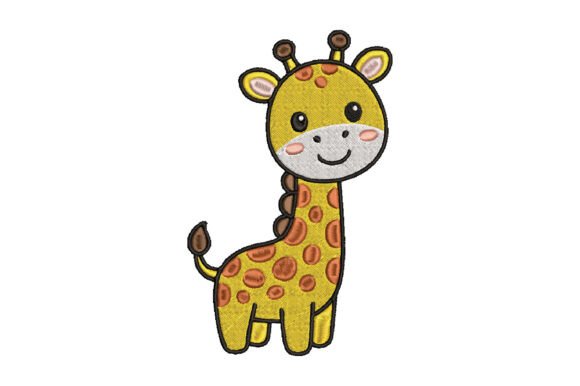 Cute Giraffe Embroidery: A Playful Touch for Personalized Gifts