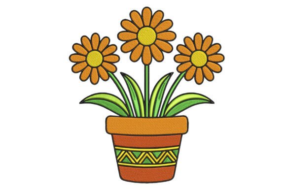 Flower Pot Embroidery Design Review for Real Projects