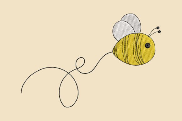 Flying Bee Embroidery Design Review for Apparel