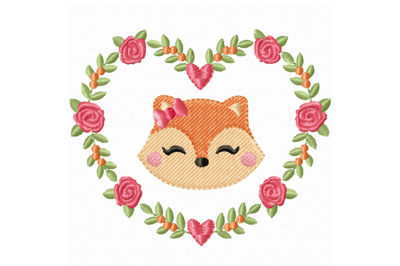 Fox Floral Heart Embroidery Design File Review