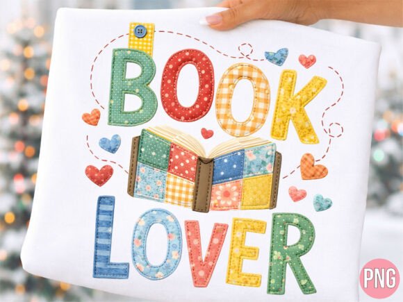 h1Faux Embroidery Open Book Lover PNG Review for Craft Sellers