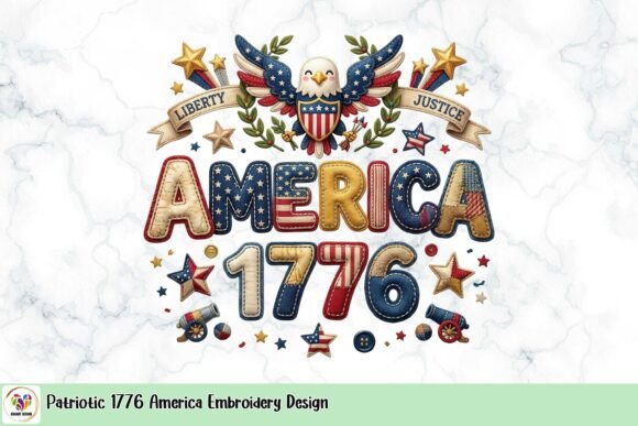 h1Patriotic 1776 America Embroidery Design Review/h1