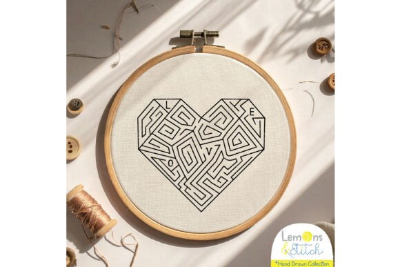 Heart Labyrinth Hand Embroidery Review