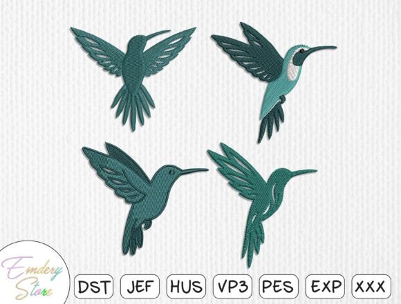 Hummingbird Embroidery Design Set Review
