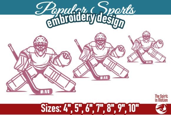 Ice Hockey Goalie Embroidery Design Review