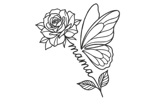 Mama Butterfly Embroidery Design: A Thoughtful Addition for Small Shop Sellers