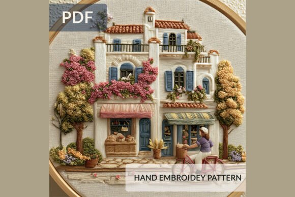 Mediterranean Street Embroidery Pattern Review