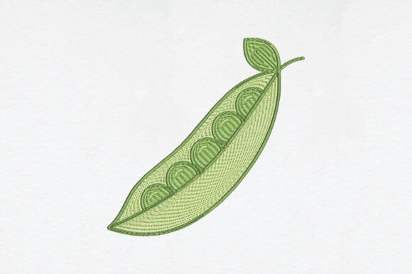 Pea Patch Embroidery: A Garden Charm for Personalized Gifts