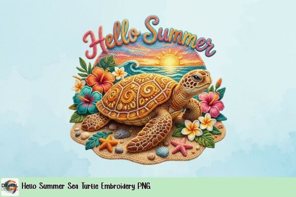 Summer Sea Turtle Embroidery Design Review