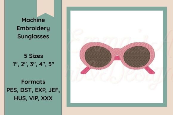 Sunglasses Machine Embroidery Design Review