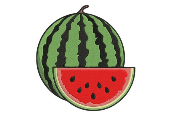 Watermelon Embroidery Design: Fresh & Juicy for Boutique Sweatshirts