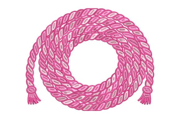 Western Rope Embroidery Design